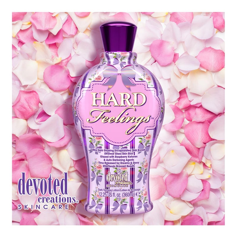 Devoted Creations Hard Feelings - Ultra Dark Glowing Encapsulated DHA Bronzer Dark Tanning Lotion - Image 3